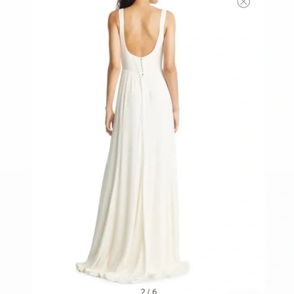 NEW Reformation Lecce Dress/Gown Ivory size 6 #1092 - Picture 2 of 9